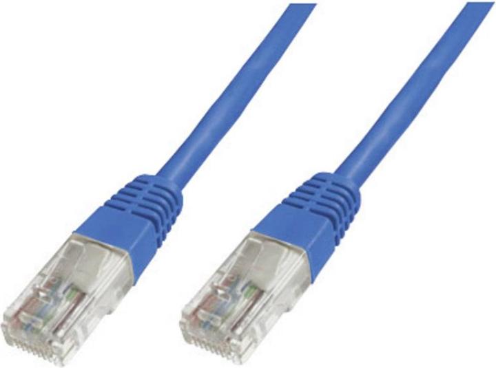 Produktbild Digitus CAT 5e U-UTP Patchkabel Cu PVC AWG 26/7 Länge 10 m Farbe Blau (U/UTP, CAT5e, 10 m)
