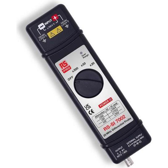 RS PRO Sonda 1:20, 1:50, 1:200, 25MHz (Puntale), Misurazione