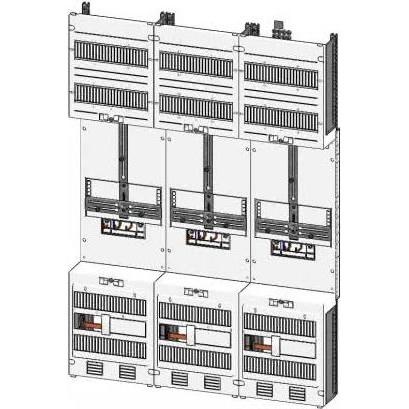 ABN, Verteilerschrank Zubehör, Zählerplatz 3Pkt 3Z Z37130 m.Klemmstein 5p 750x1050mm