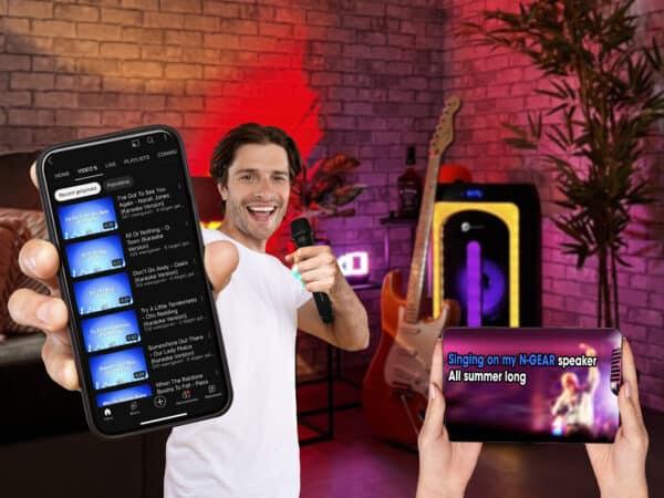 Actual product image N-Gear Let's Go Party Speaker Juke 500W (6 h, Electrical connection)