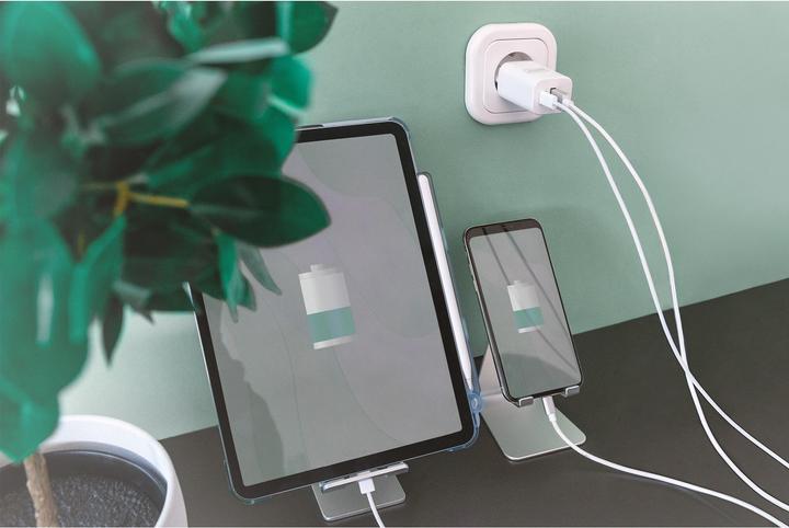 Produktbild Digitus USB Ladegerät 1x USB-A / 1x USB-C, 30W (30 W)
