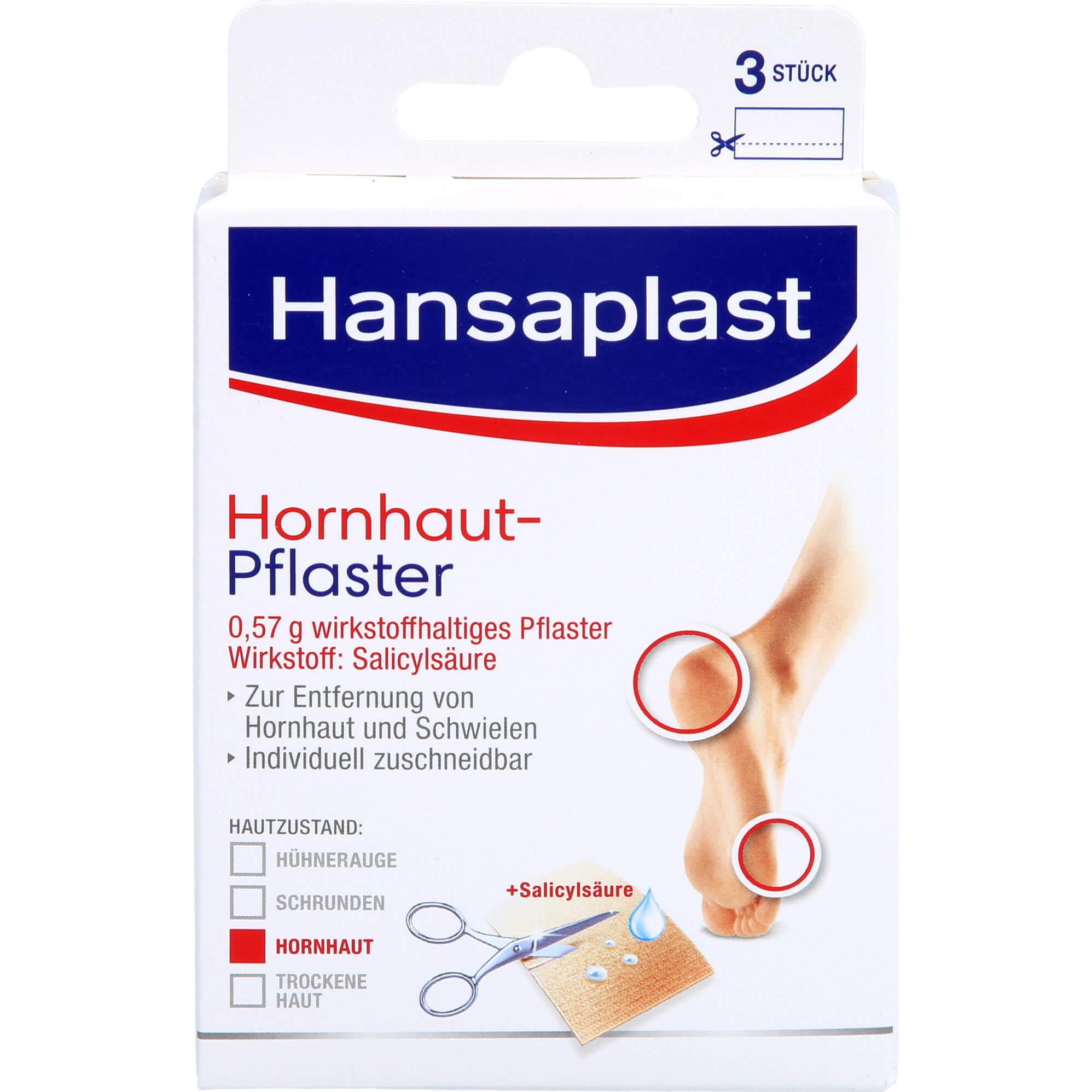 Hansaplast, Pflaster, Hornhaut-Pflaster, 3 St. Pflaster (3 x)