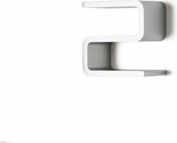 1 Authentics Entrance Hausnummer 2, 80602, Aluminium, Hauswand-Dekoration, silber eloxiert
