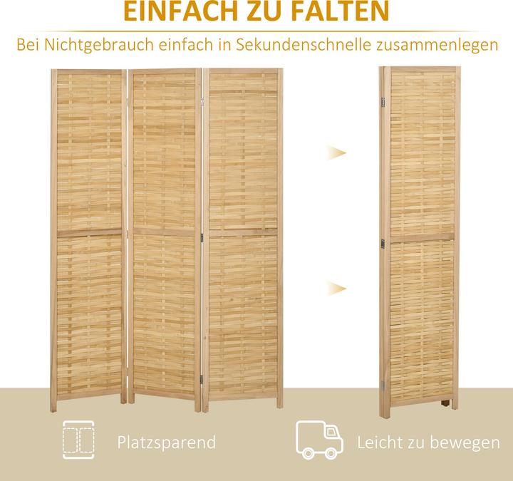 Image du produit Homcom Paravent avec 3 panneaux
