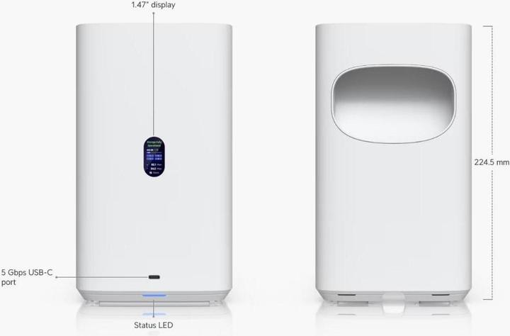 UNAS-4-W-EU - NAS Gehäuse, 0 MB, 0 HDD, 4 GB RAM