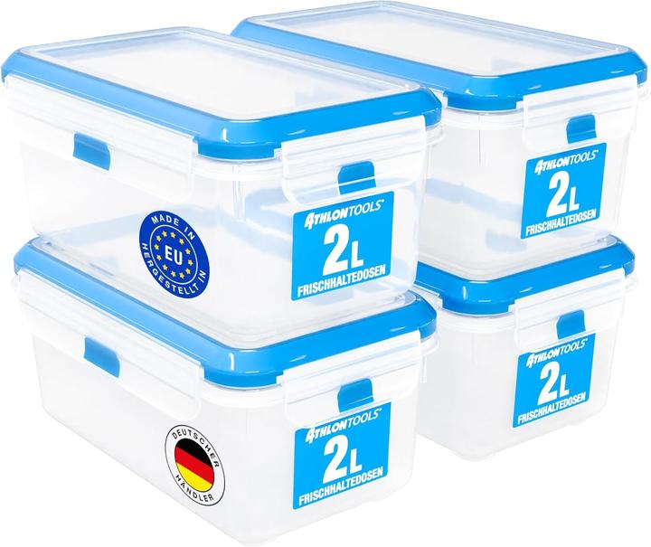 Immagine prodotto Athlon Tools 4-teiliges Frischhaltedosen-Set (2 l)
