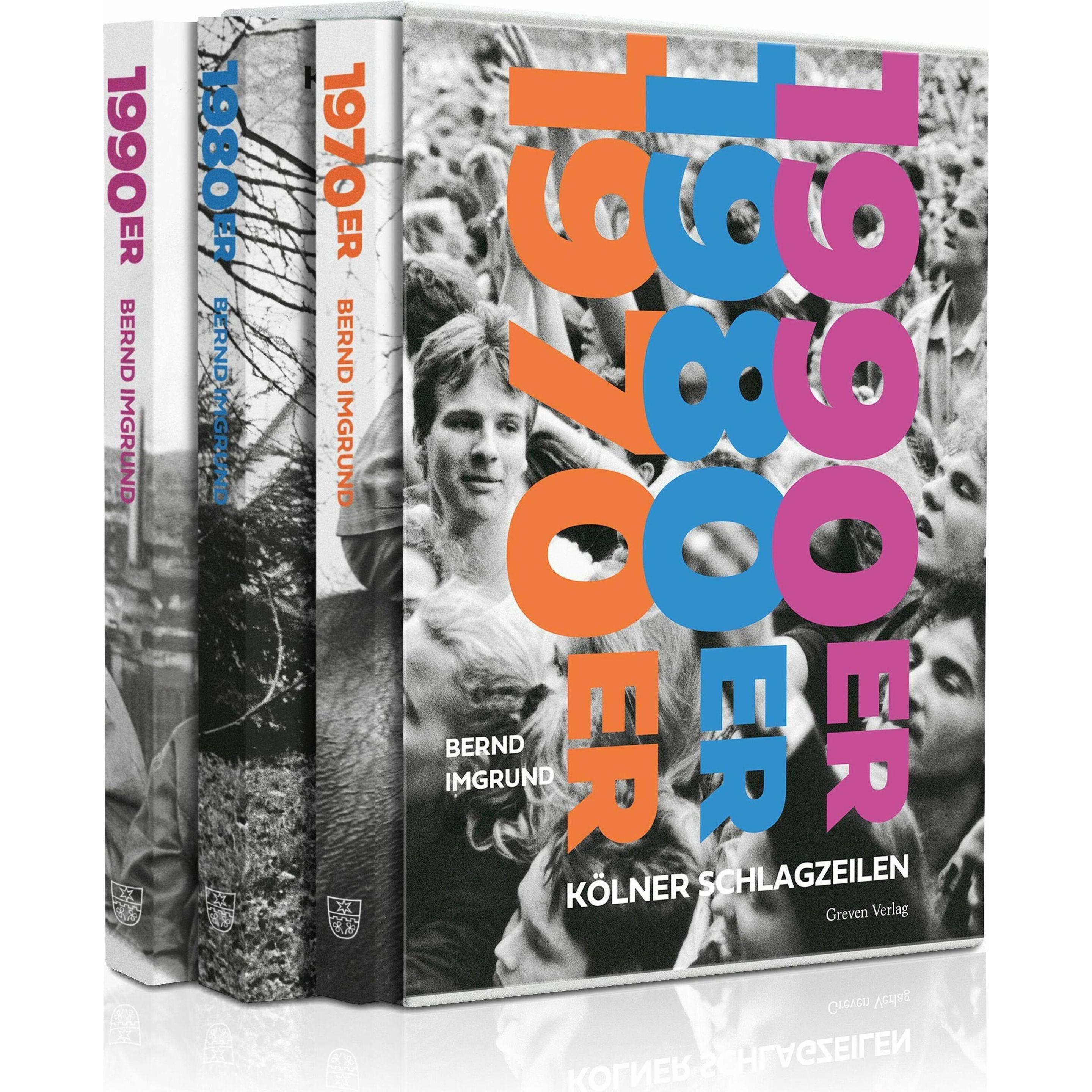 Thumbnail - Köln Schlagzeilen 1970er, 1980er, 1990er, mit 3 Buch, 3 Teile, Sachbücher von Bernd Imgrund