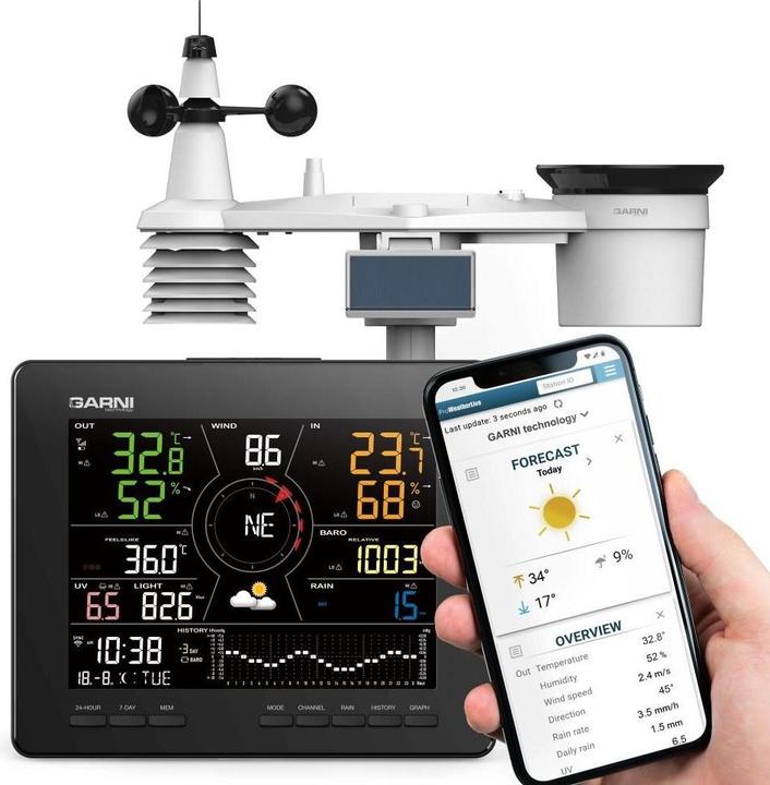 Productafbeelding Garni 2060 Arcus - Wi-Fi meterologická stanice s 24hod / 7denní předpovědí