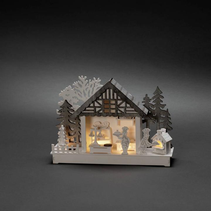 Produktbild Konstsmide 3262-210, Leichte Dekorationsfigur, Weiss, Holz, Ambiente, Universal, IP20