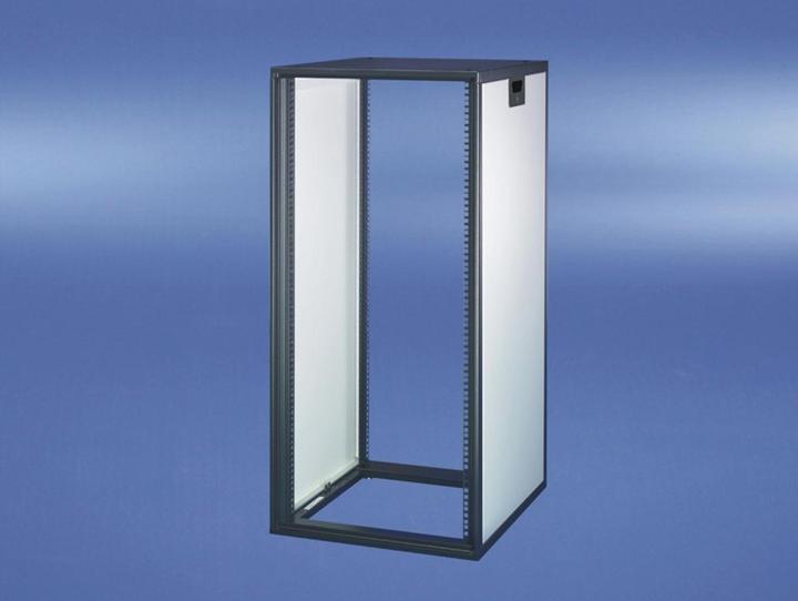 Produktbild Schroff 19"-Schrank, Tür- und Rückwandkombination frei wählbar - NOVASTAR 9HE553B600T 7021-35 (9 HE, 19 Zoll Rack)