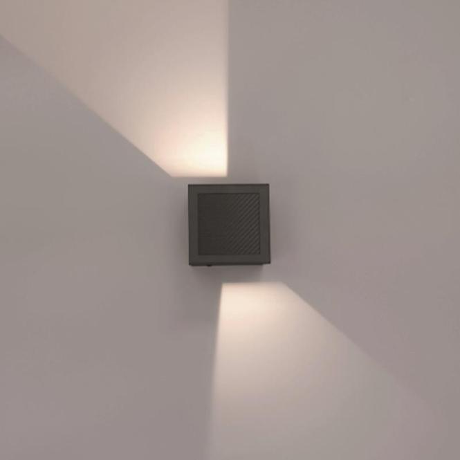 Leuchtek, Illuminazione esterna, 131702 Solar Wandleuchte Sophie 9W weiss (300 lm, IP65)