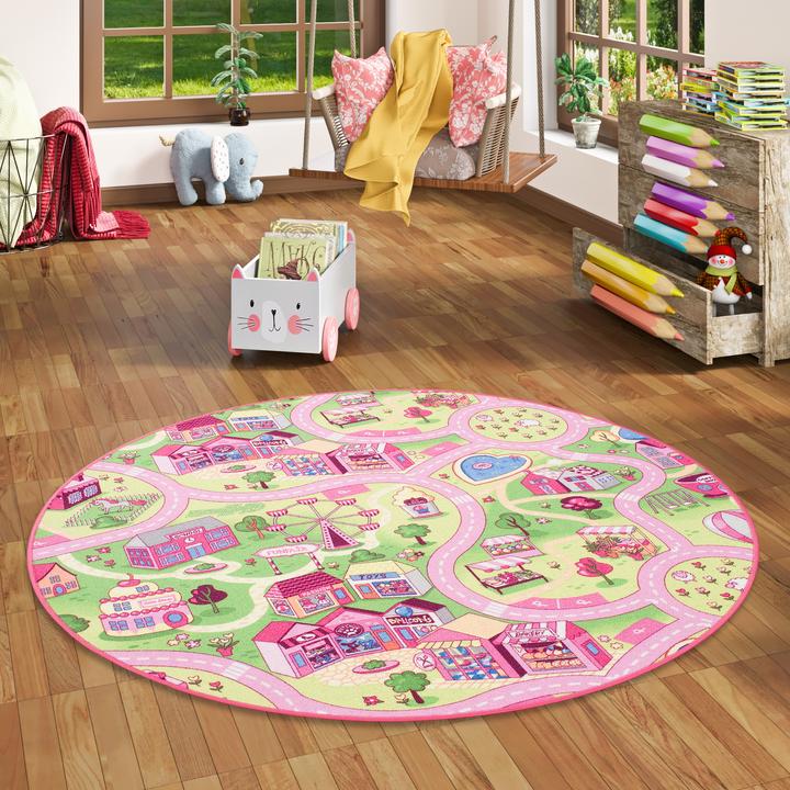Image du produit Snapstyle Tapis de jeu pour enfants Girls Village (100 x 100 cm)