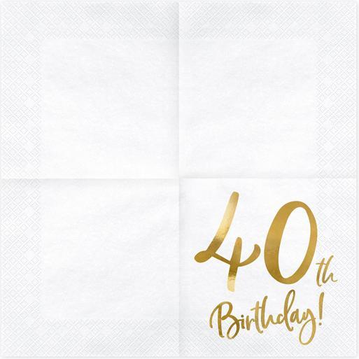 Actual product image Partydeco Napkins (20 pcs., 33 x 33 cm)