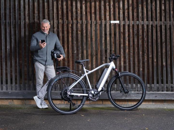 Actual product image AureusDrive Power45 M, white, high top tube