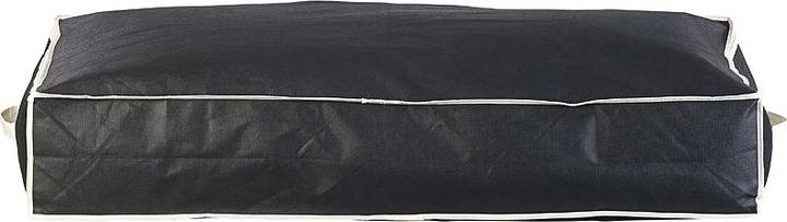 Infactory Unterbettkommode mit Sichtfenster & Handgriffen, 100x48x18 cm, schwarz (100 x 48 x 18 cm)