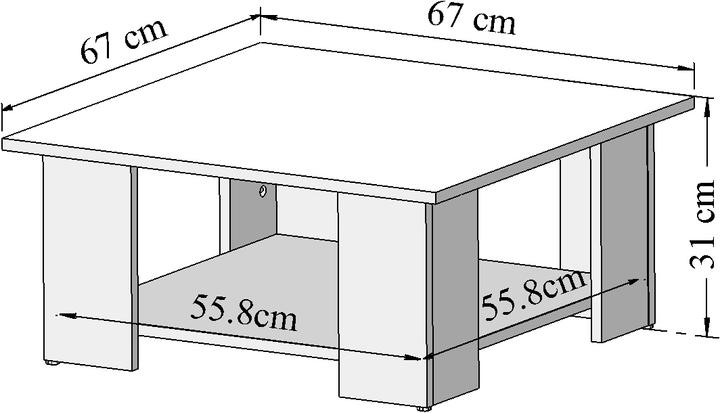 Image du produit Temahome Square (67 x 67 x 30,5 cm)
