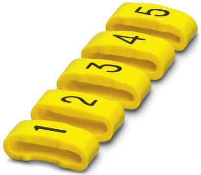 Actual product image Phoenix Contact SD-WMTBS (S) YE:3 Marking clip Imprint 3 Outer diameter