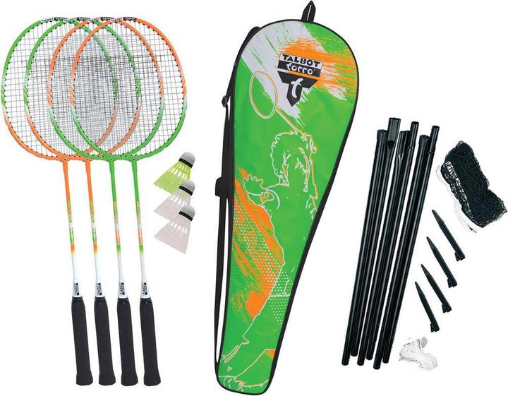 Produktbild Talbot Torro Badminton Set 4 Attacker Plus