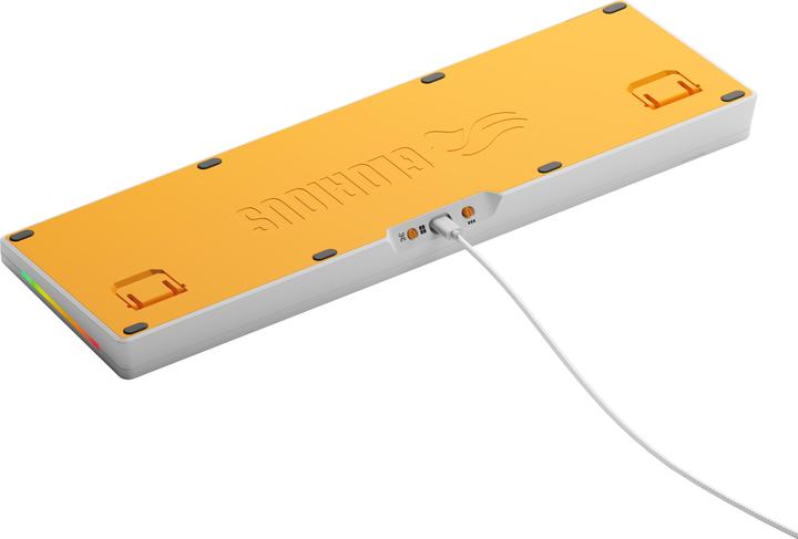 Actual product image Glorious GMMK 3 HE 100 % Custom Gaming Keyboard - Pre-Built, ANSI (US), Fox HE Switches, white (US, Cable)