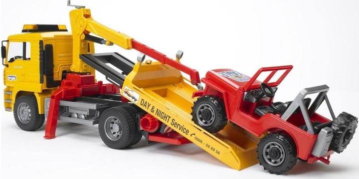 Actual product image Bruder Man tow truck with off-road vehicle