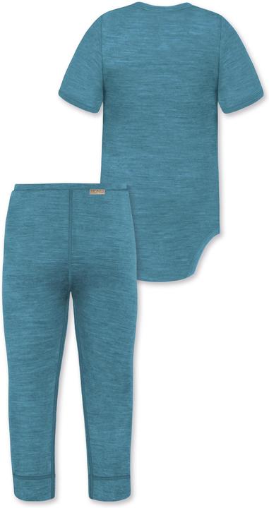 Actual product image Normani Baby merino short-sleeved body "Tihoi" and trousers "Tutira" - 9613 (74)