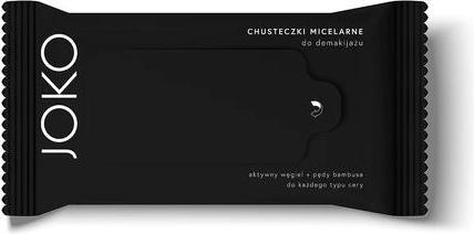 Actual product image Jokon JOKO Micellar Make-Up Removing Wipes with Activated Charcoal and Bamboo Shots Extract 15 Wipes (Facial cleansing wipes)