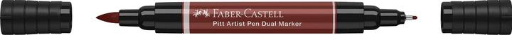 Actual product image Faber-Castell Ink Pen Pitt Artist Pen Dual Indian Red (Bordeaux red, 1 x)