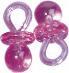 Actual product image Rayher Plastic pendant pacifier, pink, 10 pieces (10x)