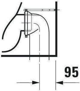 Produktbild Duravit StdWC DARLING NEW BACK-TO-WALL ti. 370x570mm Ab wa HygieneGlaze weiss