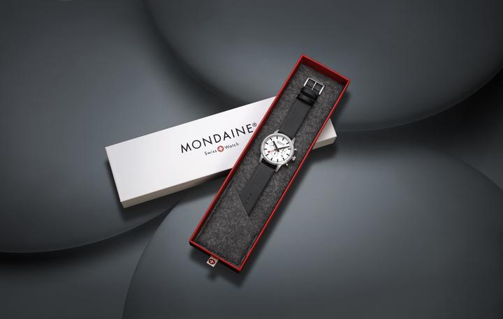 Actual product image Mondaine Neo Vegan (Chronograph, 41 mm)