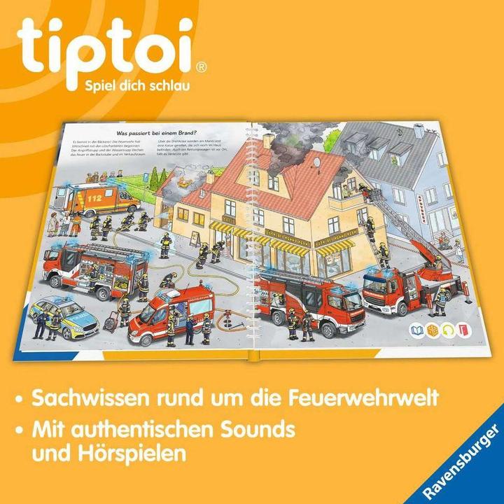 Actual product image tiptoi Bei der Feuerwehr (German, Daniela escape, Niklas Böwer, 2022)