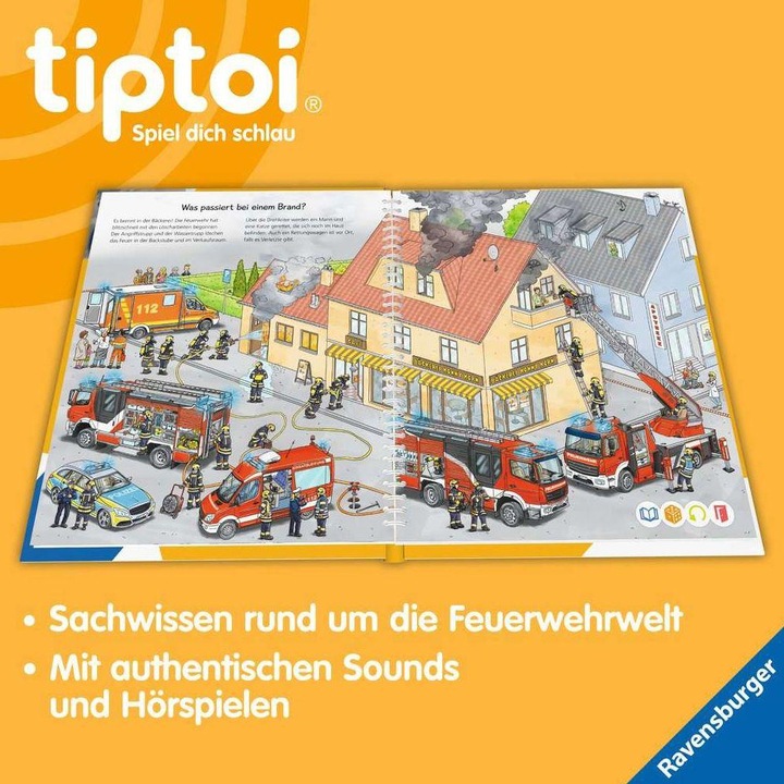 Immagine prodotto tiptoi Bei der Feuerwehr (Tedesco, Daniela fuggire, Niklas Böwer, 2022)