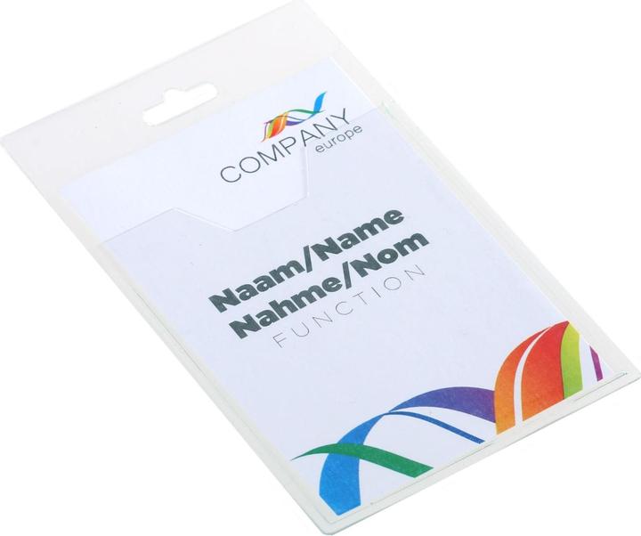 Actual product image Europel Badge holder, open front, 60 x 90 mm