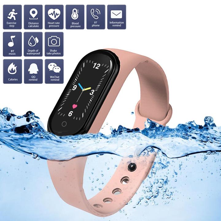 Actual product image PhoneLook Active Fitness Tracker M5 Bracelet sportif intelligent Montre connectée Bluetooth