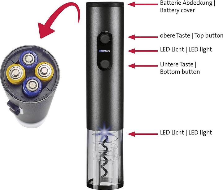 Produktbild Westmark Vasco (Elektrischer Korkenzieher)