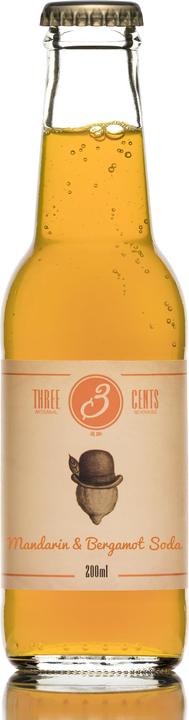Produktbild Three Cents Mandarin & Bergamot Soda (24 x 20 cl)