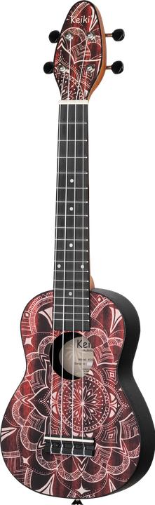 Immagine prodotto Keiki Pacchetto Ukulele - Soprano - Caleidoscopio rosso (Soprano, Soprano)
