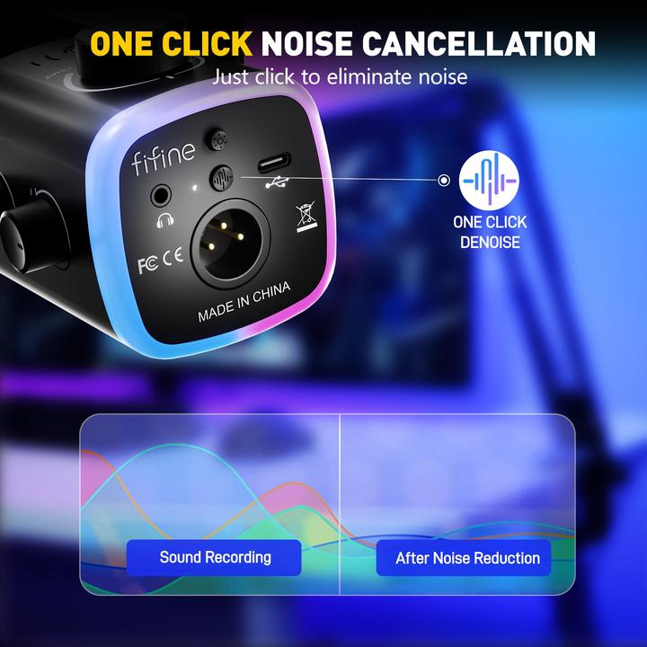 Produktbild Fifine AM9 Recording RGB Condenser Mikrofon