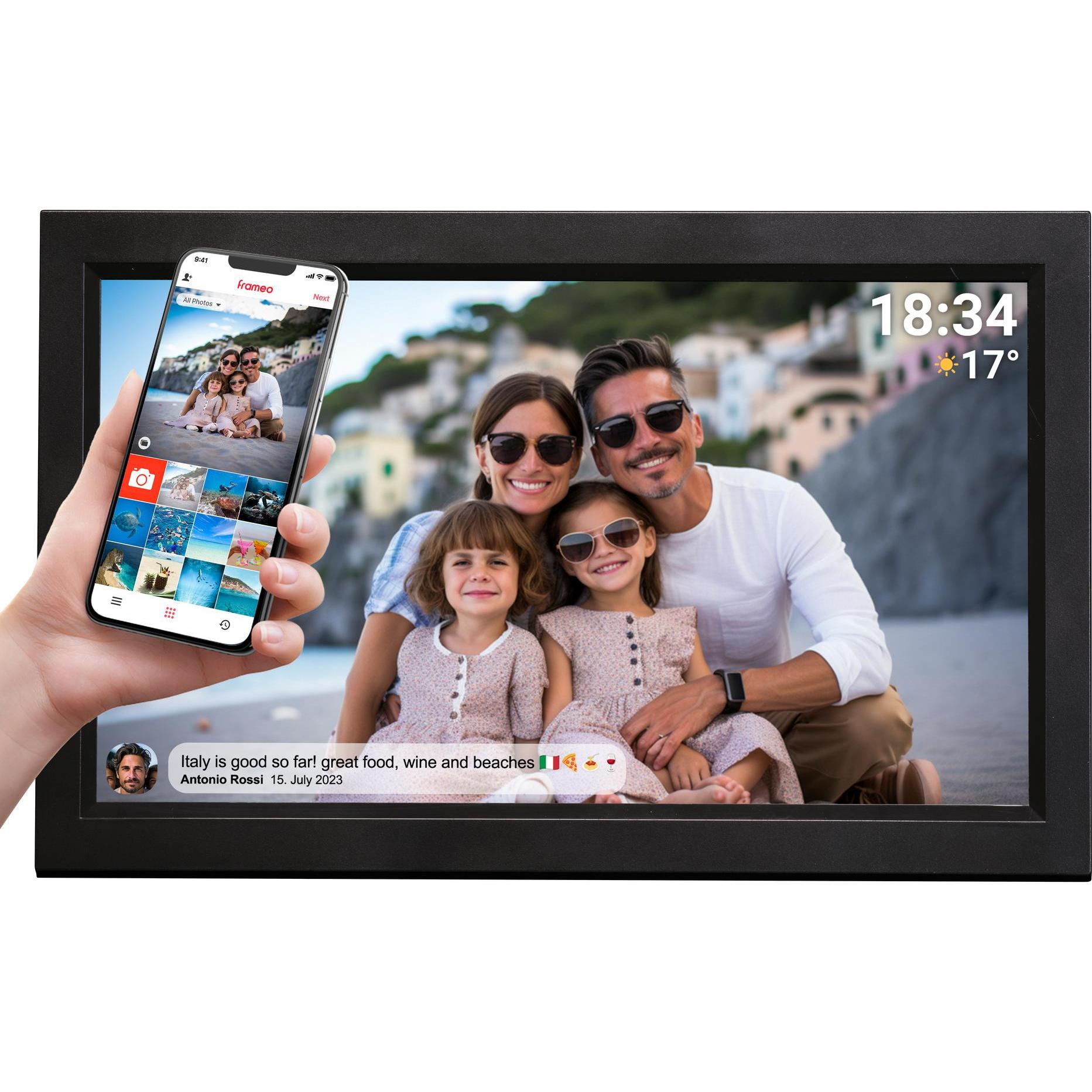 Denver PFF-1503B (15.60", 1920 x 1080 pixel), Cornice digitale, Nero