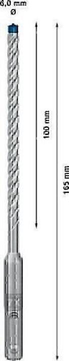 Produktbild Bosch Professional Zubehör EXPERT SDS plus-7X Hammerbohrer, 6 x 100 x 165 mm, 10-tlg. (6 mm)