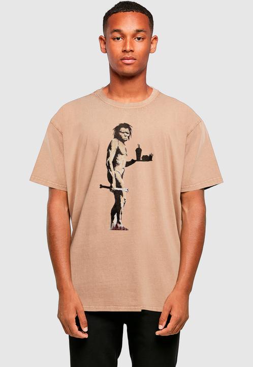 Produktbild Merchcode Brandalised - Fast Food Apeman Acid Washed Oversize Tee - 189243 (M)