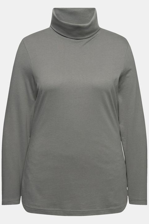 Actual product image Ulla Popken Basic Long Sleeve Slim Fit Turtleneck (60)