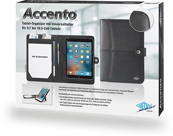 Produktbild Wedo Accento Organizer schwarz A4 (Apple iPad 2025 (11. Gen))
