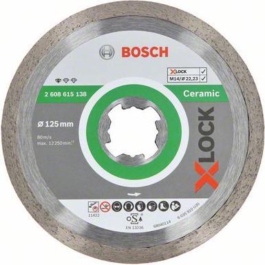 Produktbild Bosch Professional Zubehör X-LOCK Diamanttrennscheibe Standard for Ceramic 115 x 22,23 x 1,6 x 7