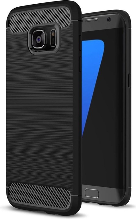 Actual product image König Design Mobile Phone Case for Samsung Galaxy S7 Edge Protective Case Backcover Bumper Cases Black (Samsung Galaxy S7 Edge)