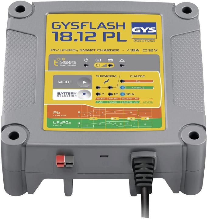 GYS GYSFLASH 18.12 PL 026926 Automatic charger 12 V 18 A (12V, 18 A)