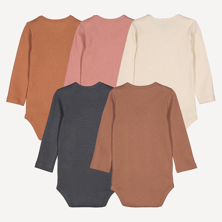 Produktbild La Redoute Collections 5er-Pack Bodys mit langen Ärmeln (80)