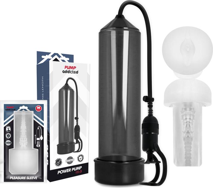 Image du produit Pump Addicted Rx5 Noir Avec Masturbateur