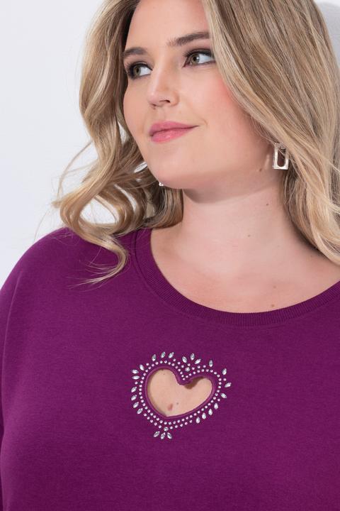 Produktbild Miamoda Sweatshirt, Herz-CutOut, Ballon-Langarm (50)