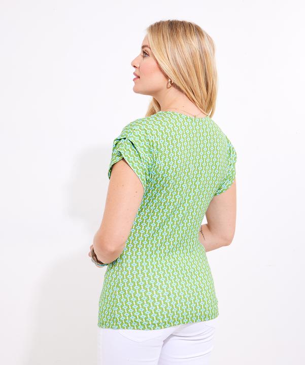 Immagine prodotto Joe Browns Retro Geo Print Zip Neck Top (38)